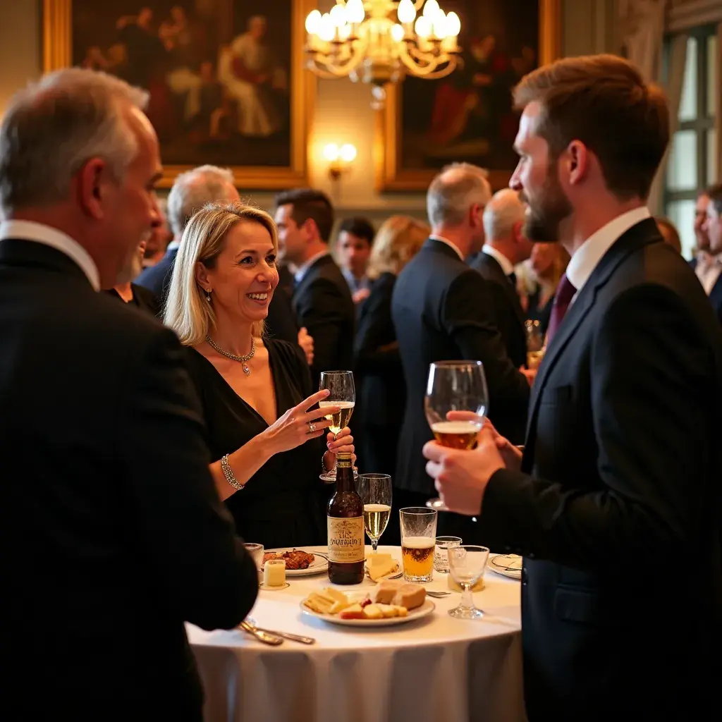 Professionnels discutant des tendances du marché belge dans une salle de réunion.