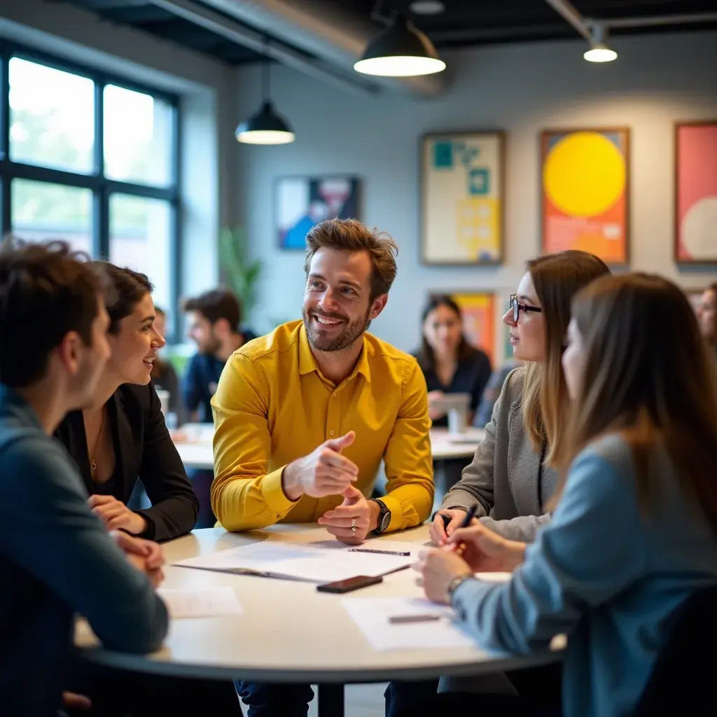 Image d'une vidéoconférence entre consultants et clients.